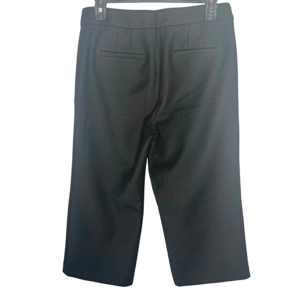 Loft Womens Petite Black Cropped Pants Cotton Viscose Blend Size 4P - Picture 13 of 13